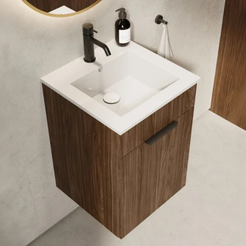 Håndvaskskab Quadra Valnød