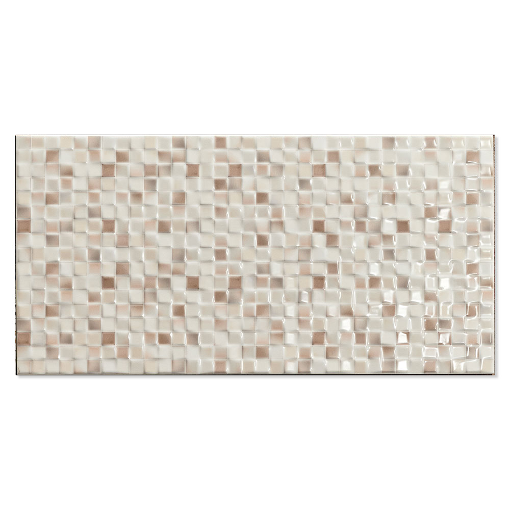 Vægflise Andros Beige Blank 25x50 cm