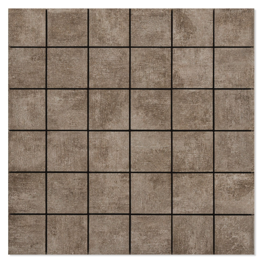 Mosaik Klinker Convers Brun Mat 30x30 (5x5) cm