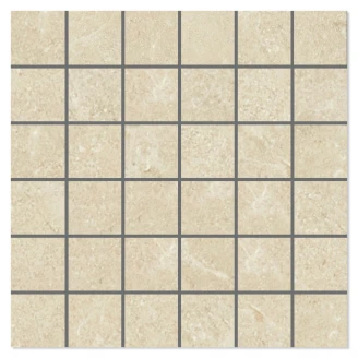 Mosaik Klinker <strong>Ski</strong>  Beige Mat 30x30 (5x5) cm