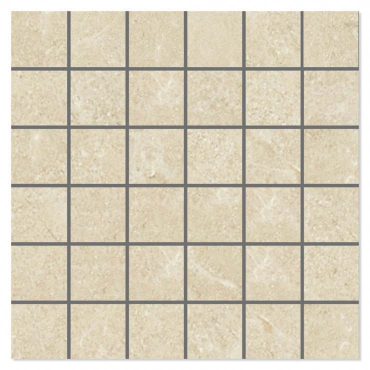 Mosaik Klinker Ski Beige Mat 30x30 (5x5) cm-1