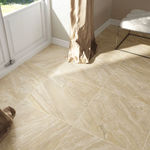Marmor Klinker Aura Beige Blank 45x45 cm