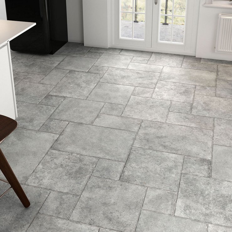 Klinker Borgogna Stone Grå Moduler Mat 44x66 cm-1