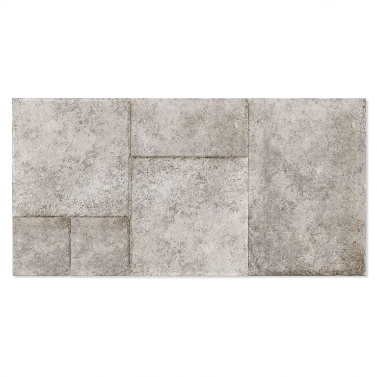 Klinker Borgogna Stone Grå Moduler Mat 44x66 cm-0