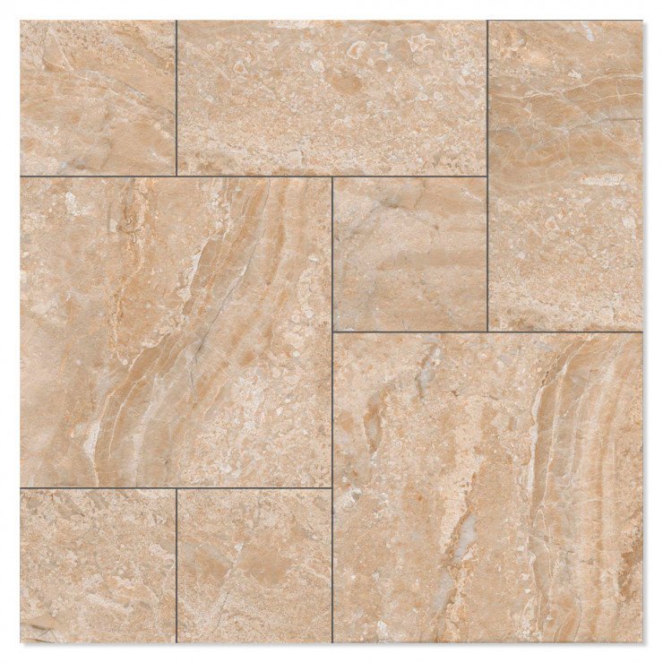 Klinker Montoso Mørk Beige Modulo Mat 100x100 cm-0