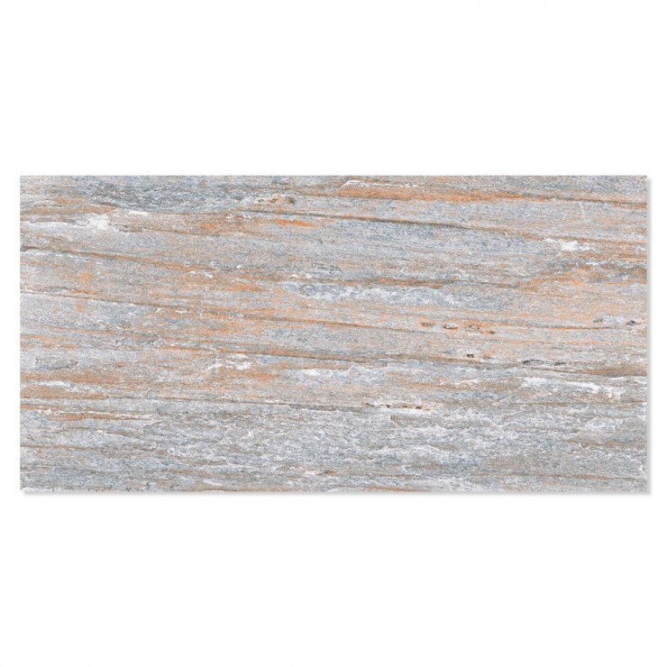 Klinker Quartzite Lysegrå Mat 33x66 cm-0