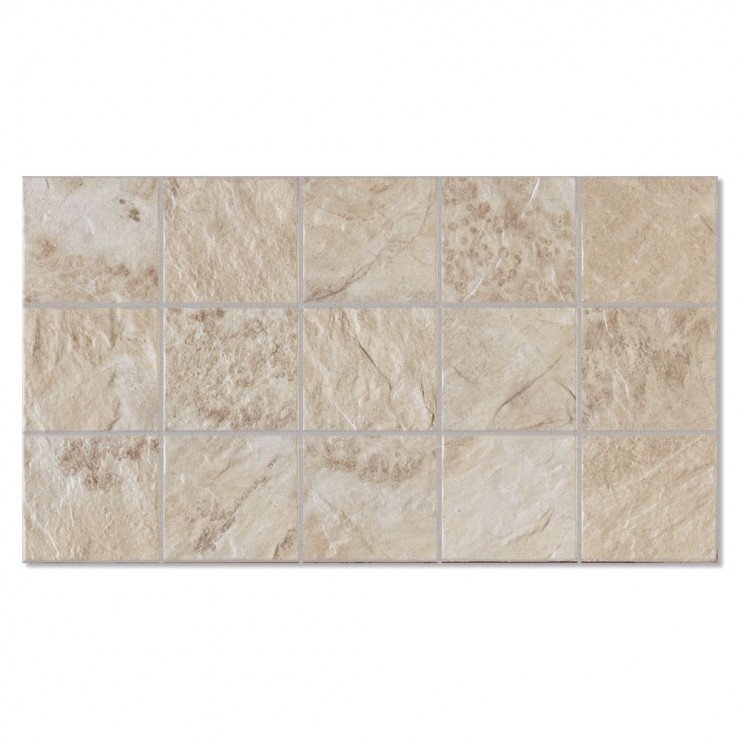 Vægflise Timbao Beige Mønstret Mat-Relief 31x56 cm-0