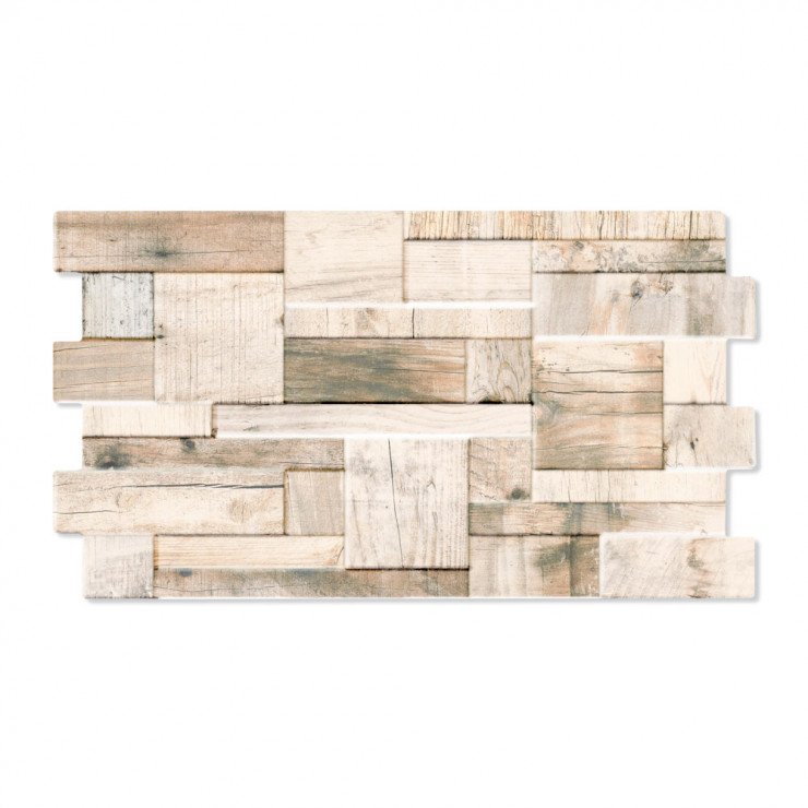 Klinker Pallet Beige Mat-Relief 31x56 cm-1