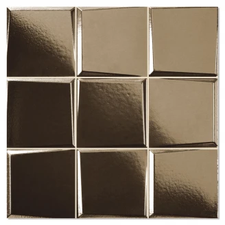 Klinker Pattern Guld Blank-Relief 33x33 cm-2