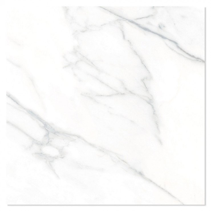 Marmor Klinker Florens Carrara Hvid Mat 75x75 cm-0