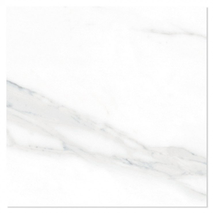 Marmor Klinker Florens Carrara Hvid Poleret 75x75 cm-0