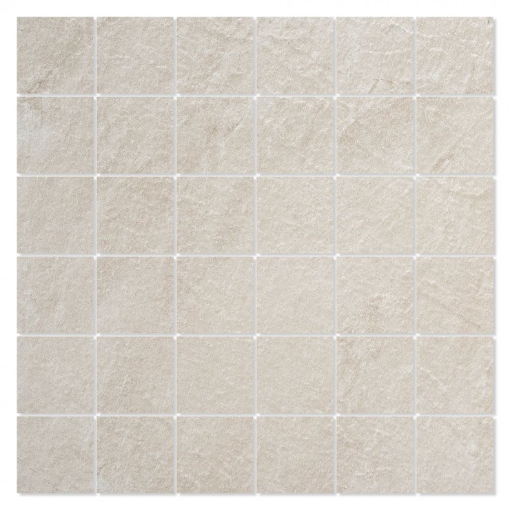 Mosaik Klinker Slate Rock Beige Mat 30x30 (5x5) cm-0