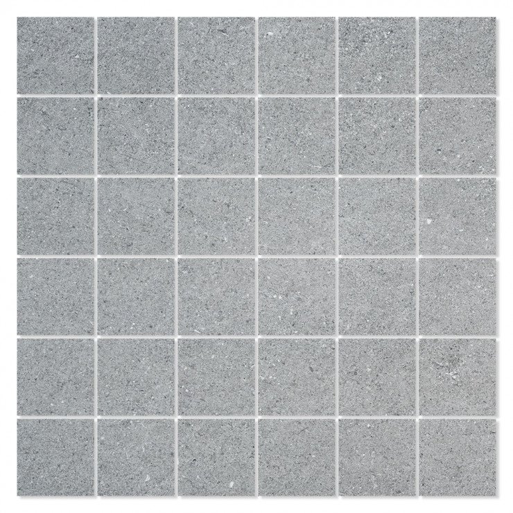 Mosaik Klinker Techstone Grå Mat 30x30 (5x5) cm-0