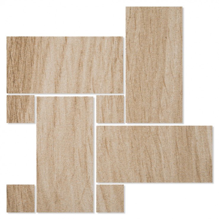 Dekor Træklinker Ragusa Beige Mat 22x22 cm-0