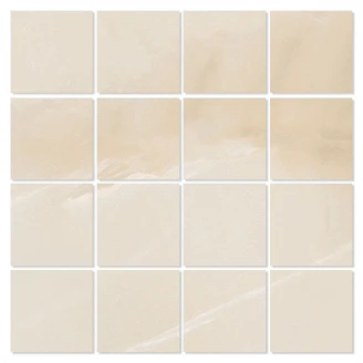 Marmor Mosaik Klinker Varece Beige Mat 30x30 (7x7) cm