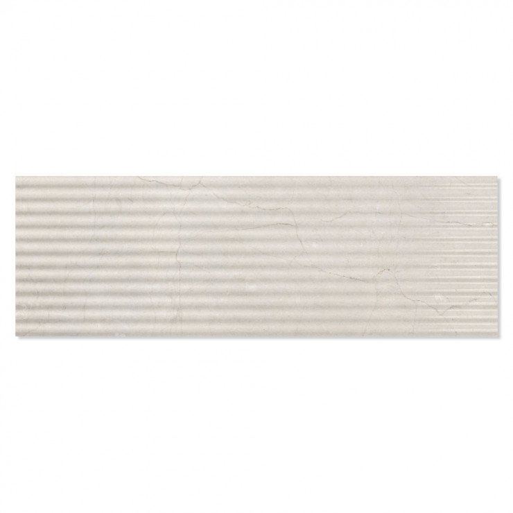 Dekor Vægflise Berluzzi Beige Blank-Relief 30x90 cm-0