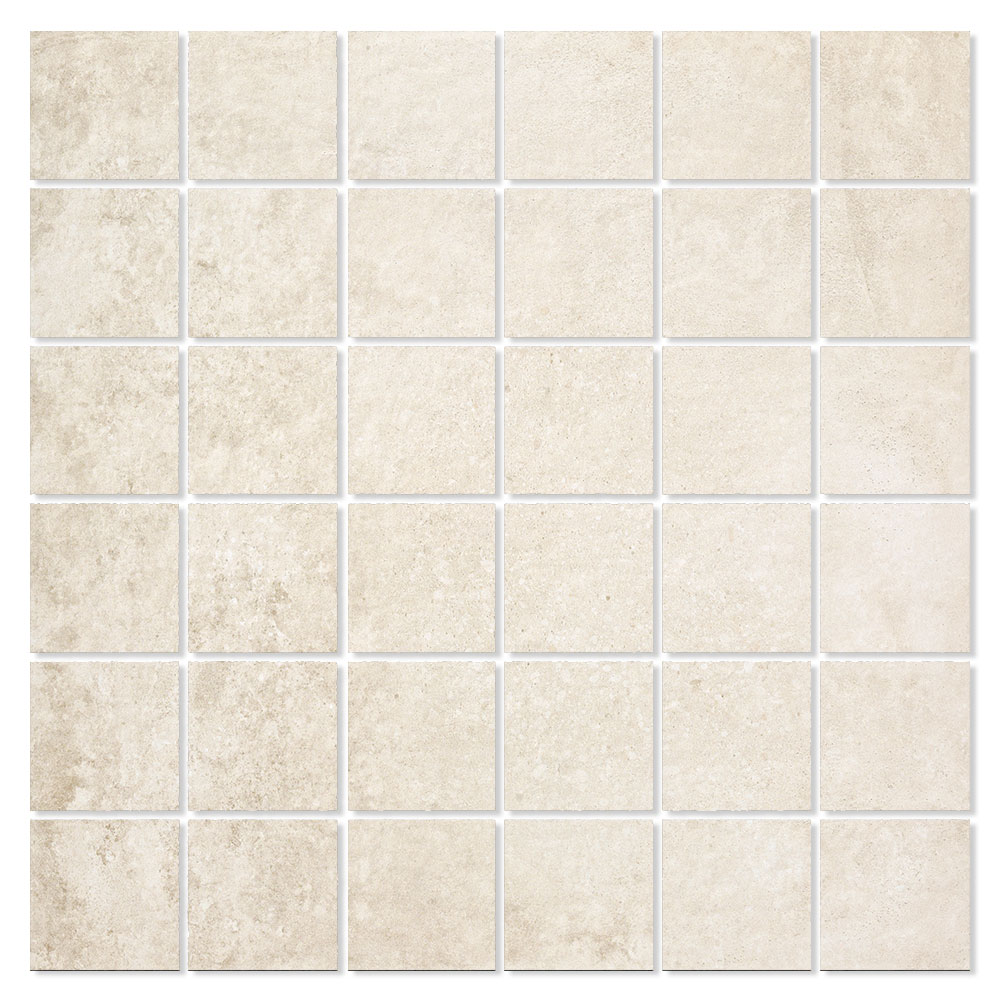 Mosaik Klinker Amstel Beige Mat 30x30 (5x5) cm