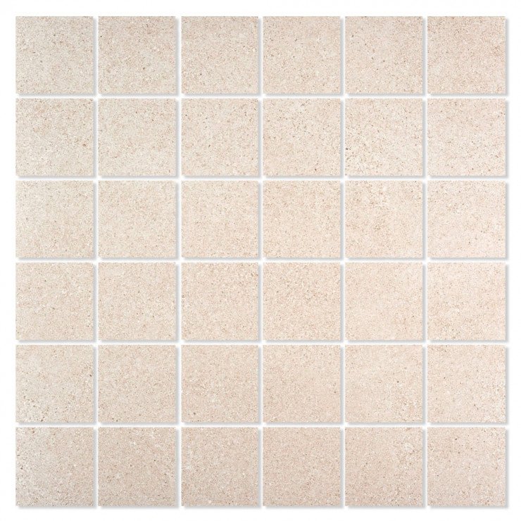 Mosaik Klinker Homestone Beige Mat 30x30 (5x5) cm-0