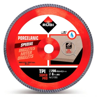 Vinkeldiamantklinge til porcelænsfliser TPI-200 SUPERPRO TURBO-2