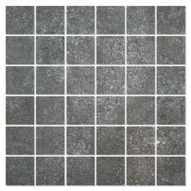 Mosaik Klinker Advance Sort Mat 30x30 (5x5) cm-0