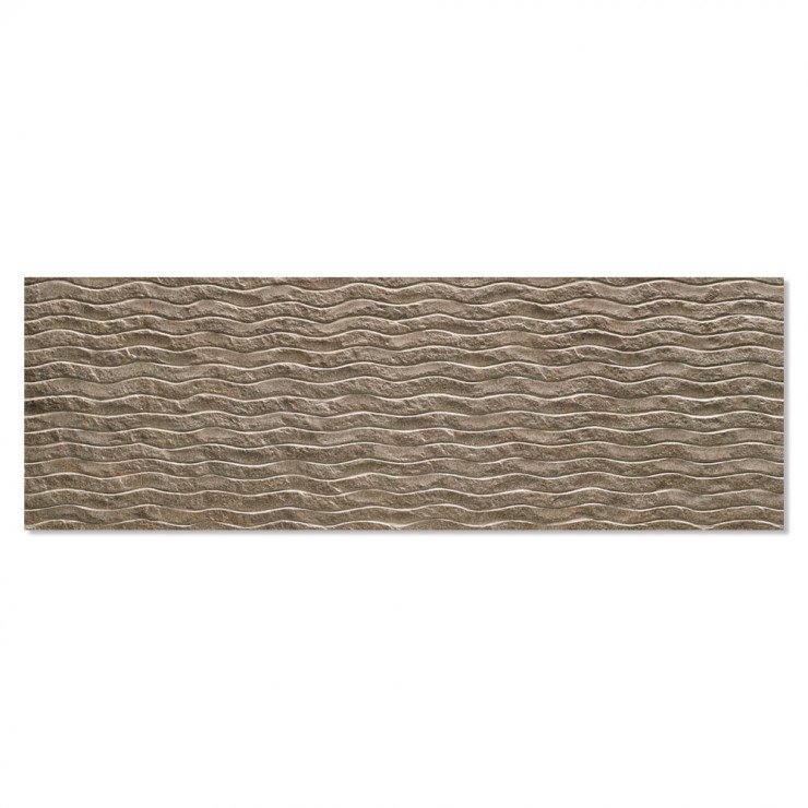 Vægflise Minerve Brun Mat-Relief 40x120 cm-0