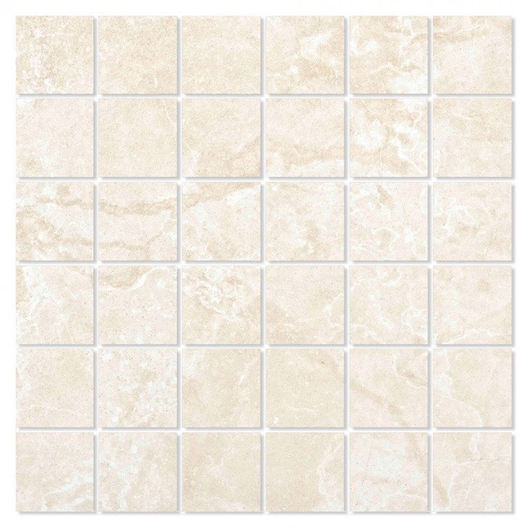 Mosaik Klinker Torekov Beige Mat 30x30 (5x5) cm-0