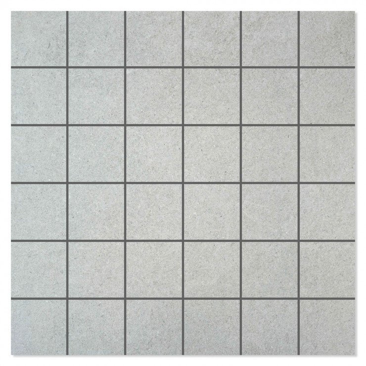 Mosaik Klinker Erawan Grå Mat 30x30 (5x5) cm-0