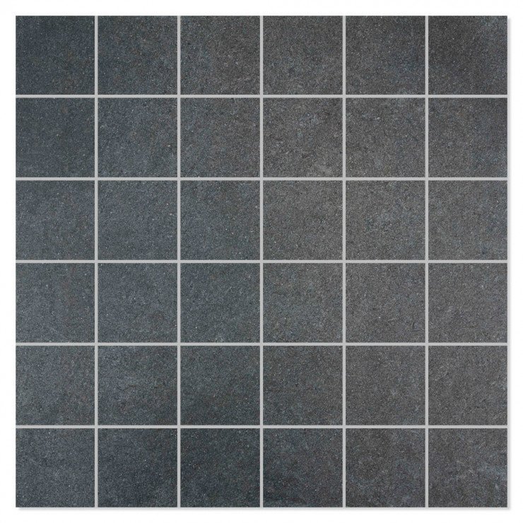 Mosaik Klinker Erawan Sort Mat 30x30 (5x5) cm-0