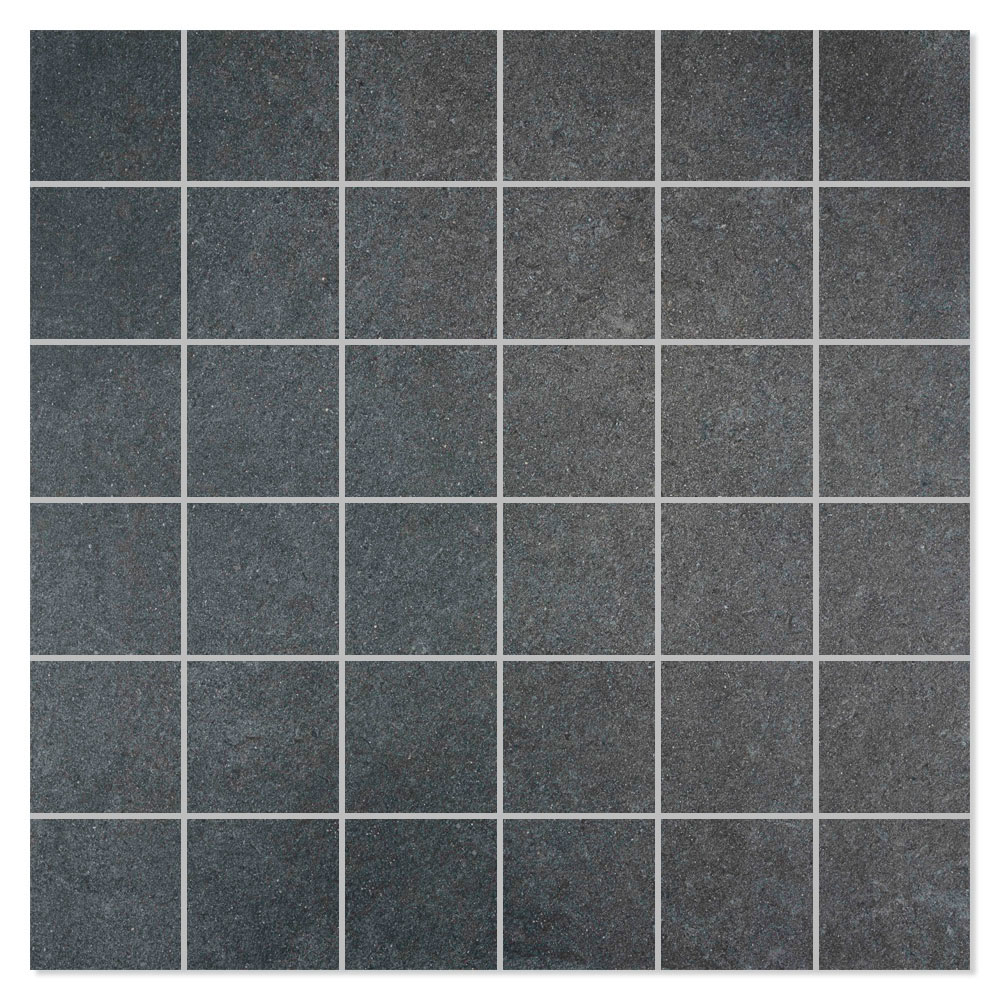 Mosaik Klinker Erawan Sort Mat 30x30 (5x5) cm