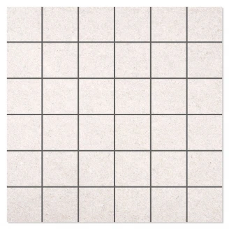 Mosaik Klinker Erawan Hvid Mat 30x30 (5x5) cm-2