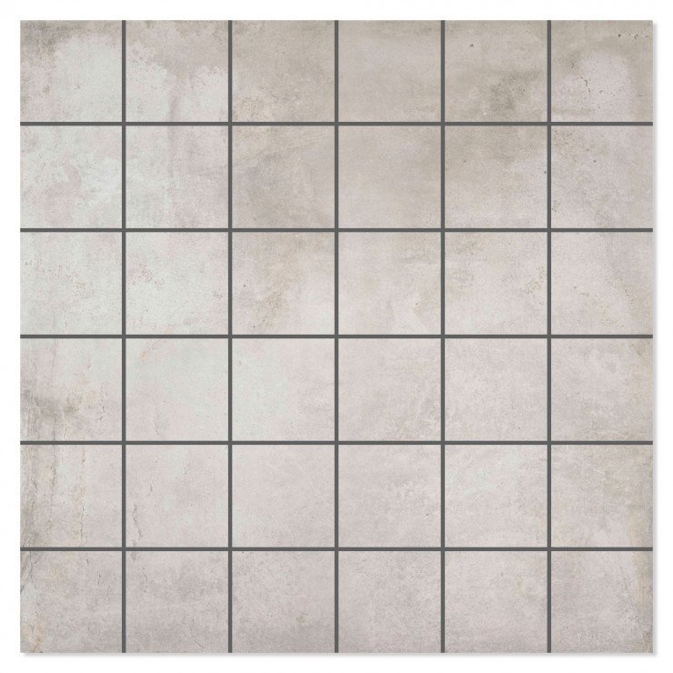 Mosaik Klinker Steelwave Grå Mat 30x30 (5x5) cm-0