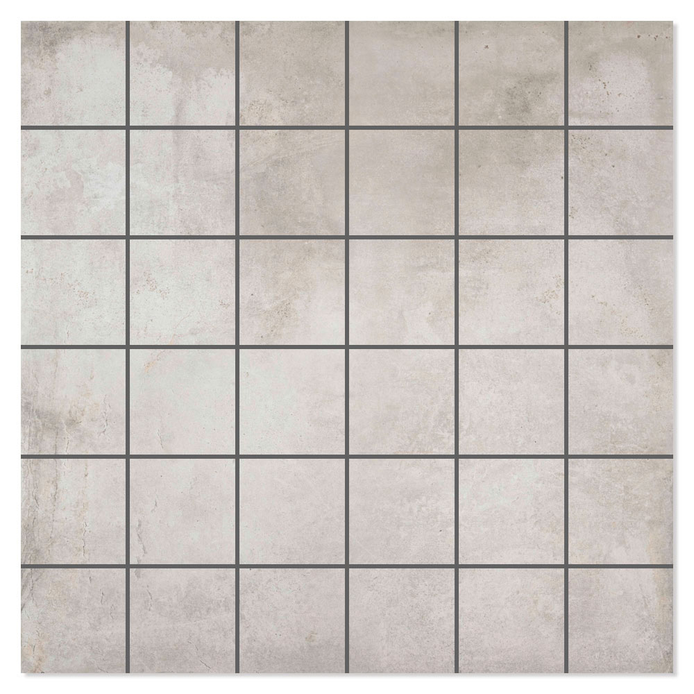 Mosaik Klinker Steelwave Grå Mat 30x30 (5x5) cm