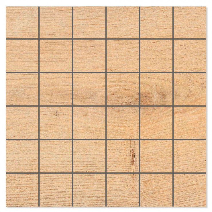 Mosaik Træklinker Rigel Beige Mat 30x30 (5x5) cm-0