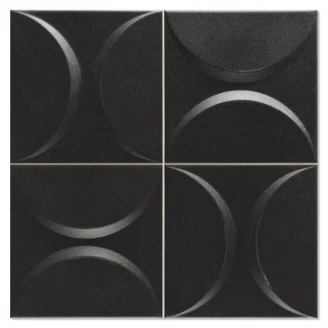 Vægflise <strong>Eclipse</strong>  Sort Blank 33x33 cm