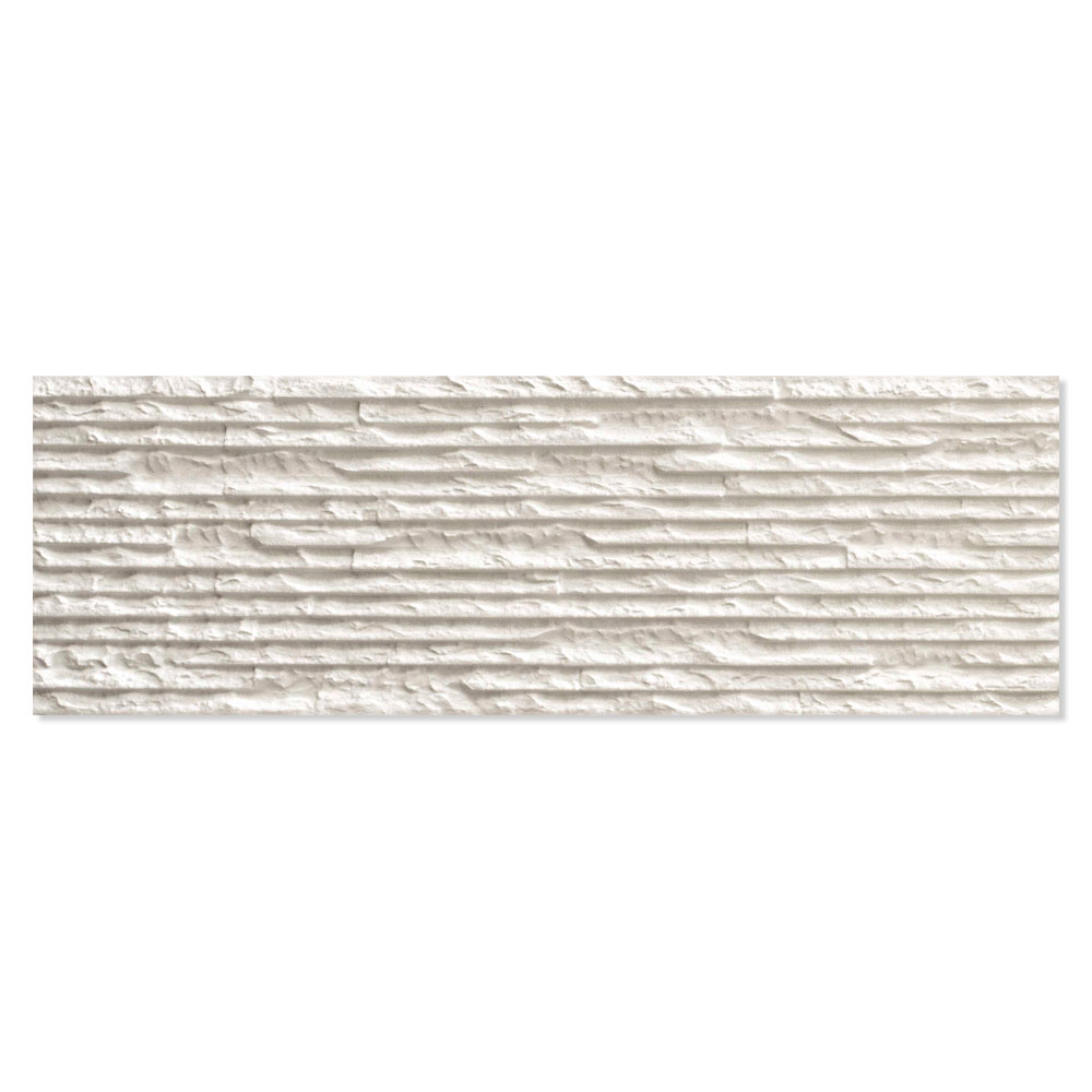 Klinker Iguazu Hvid Mat-Relief 21x63 cm