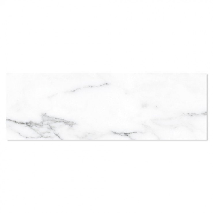 Marmor Vægflise Michelangelo Carrara Hvid Mat 33x90 cm-1