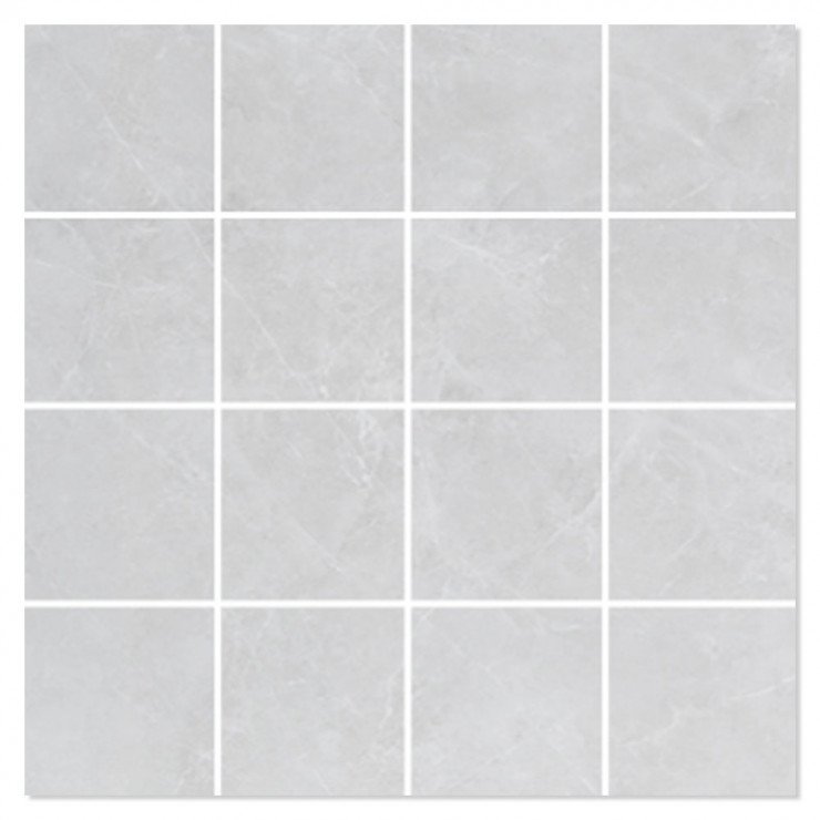 Marmor Mosaik Klinker Trento Perla Poleret 30x30 (7x7) cm-0