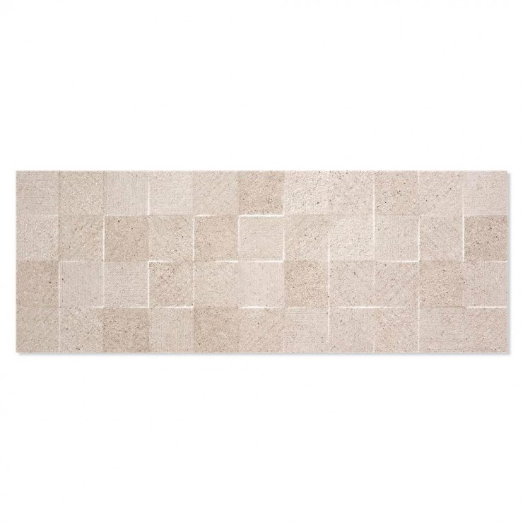 Dekor Vægflise Homestone Beige Mønstret Mat 33x90 cm-1