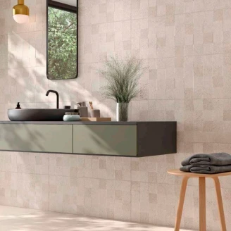 Dekor Vægflise Homestone Beige Mønstret Mat 33x90 cm