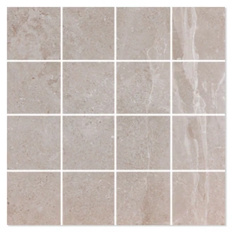 Mosaik Klinker Biscay Aske Mat 30x30 (7x7) cm-2