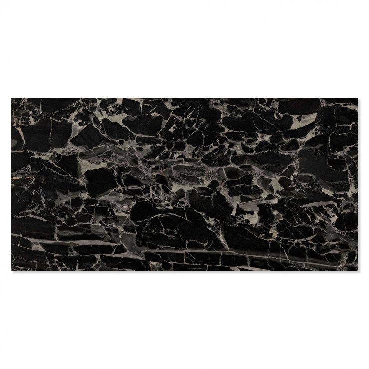 Klinker Panther Black Sort Poleret 60x120 cm-0