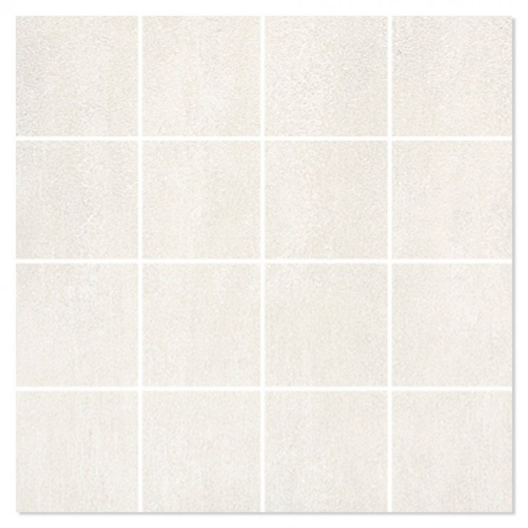 Mosaik Klinker Nordsten Hvid Mat 30x30 (7x7) cm-0