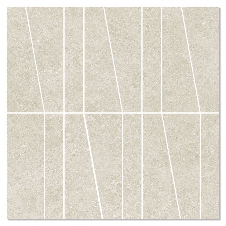 Mosaik Klinker Berryroad Beige Mat 30x30 cm-0