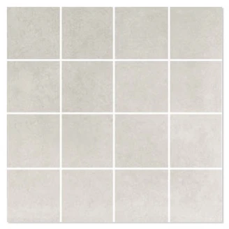 Mosaik Klinker Vichy Lysegrå Mat 30x30 (7x7) cm-2