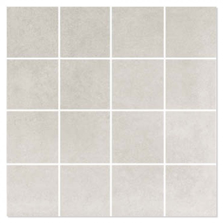 Mosaik Klinker Vichy Lysegrå Mat 30x30 (7x7) cm-0