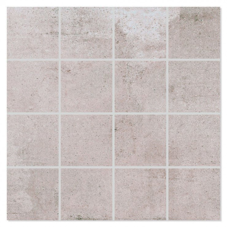 Mosaik Klinker BeConcrete Beige Mat 30x30 (7x7) cm-0