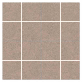 Mosaik Klinker Monte Brun Halvpoleret 30x30 (7x7) cm-2