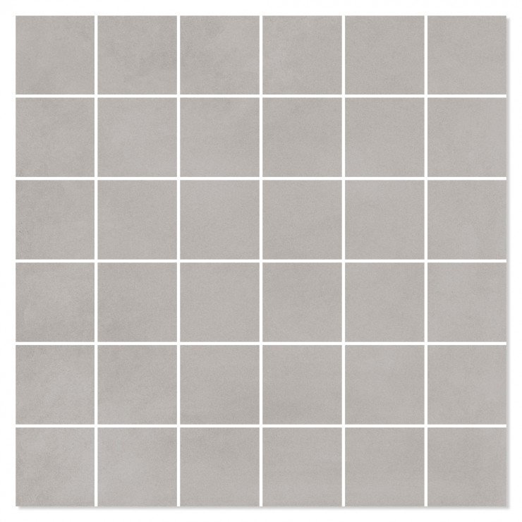 Mosaik Klinker Nord Lysegrå Mat 30x30 (5x5) cm-0