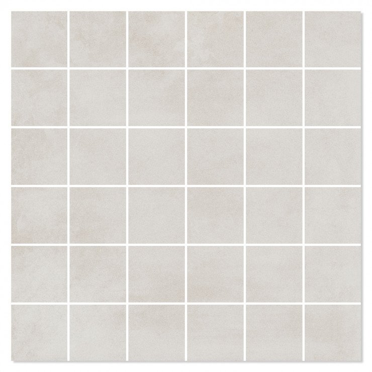 Mosaik Klinker Nord Elfenben Mat 30x30 (5x5) cm-0