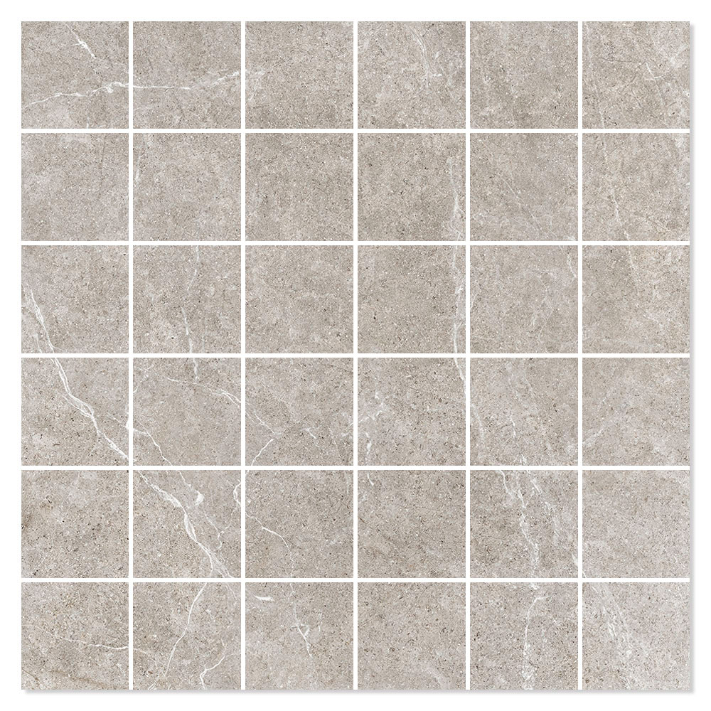 Marmor Mosaik Klinker Evolution Grå Mat 30x30 (5x5) cm